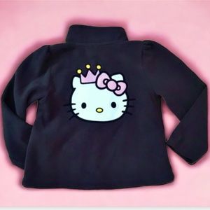 H&M Sanrio gray Hello Kitty fleece jacket.